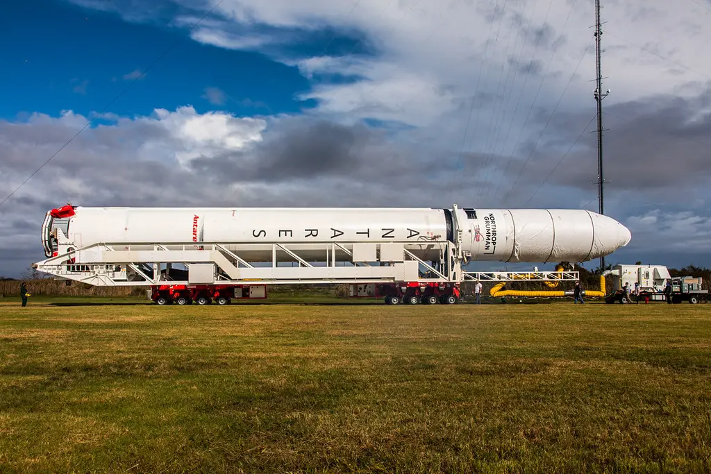 Antares Rocket Rolls Out at NASA Wallops